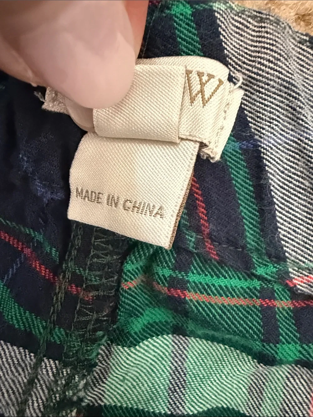 J. Crew Men’s Navy & Green Plaid Lounge pants small